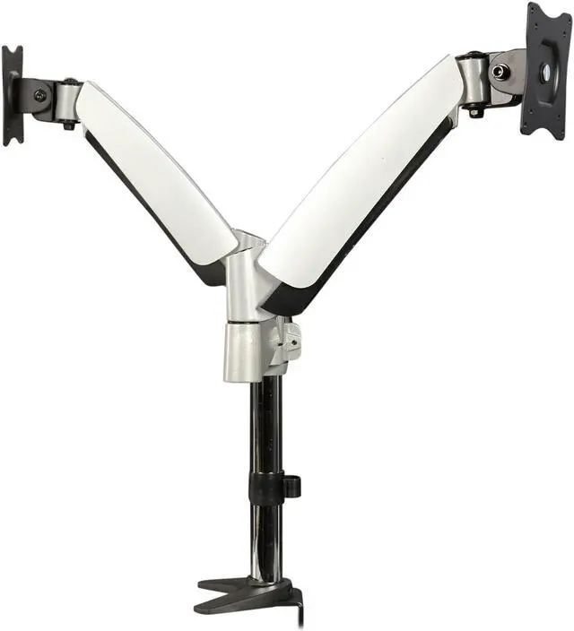 Alt view image 4 of 6 - Ergotech 320-C14-C024 One-Touch Counterbalance Dual Monitor Arm (2 links per monitor)