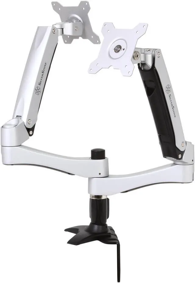 Alt view image 3 of 5 - Silverstone SST-ARM22SC Monitor Arm - Silver