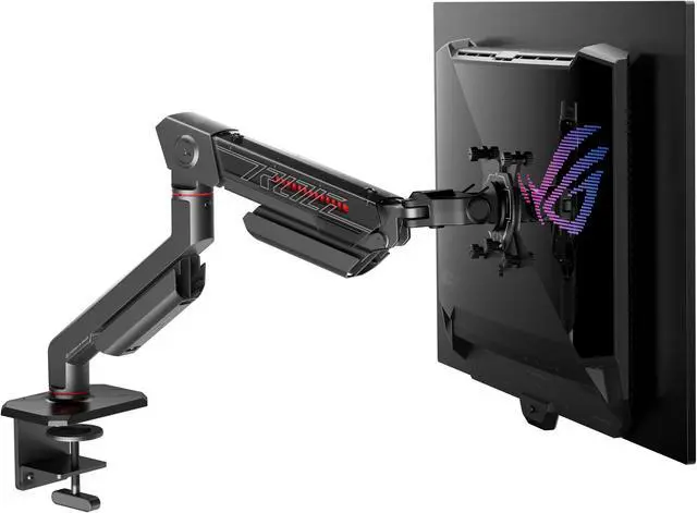 Alt view image 3 of 11 - ASUS ROG Ergo Monitor Arm (AAS01) - Monitor Mount with Cable Management, Ergonomic, Pivot, Swivel, Height Fully Adjustable, Clean Desk Setup, up to 39 inches*, 23lbs*, VESA 100x100, Mechanical Spring