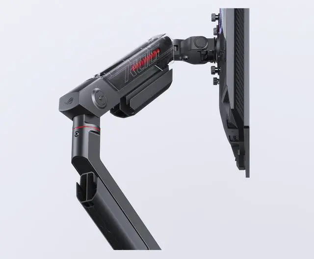Alt view image 7 of 11 - ASUS ROG Ergo Monitor Arm (AAS01) - Monitor Mount with Cable Management, Ergonomic, Pivot, Swivel, Height Fully Adjustable, Clean Desk Setup, up to 39 inches*, 23lbs*, VESA 100x100, Mechanical Spring