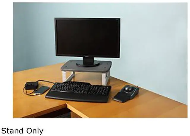 Alt view image 5 of 5 - Kensington 60089 Monitor Stand Plus with SmartFit System for up to 24" screens, Black/Gray