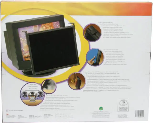 Alt view image 3 of 3 - 3M PF400XXLB Privacy Computer Filter, Black Frame