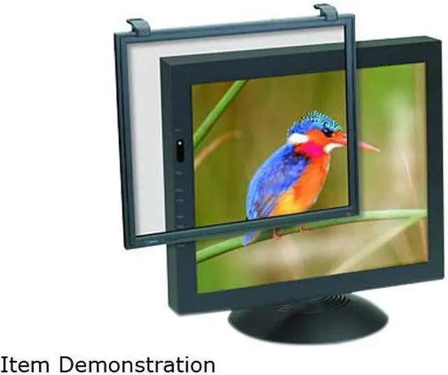 Main image of 3M EF200XXLB Anti-Glare/Radiation Computer Filter, Black Frame