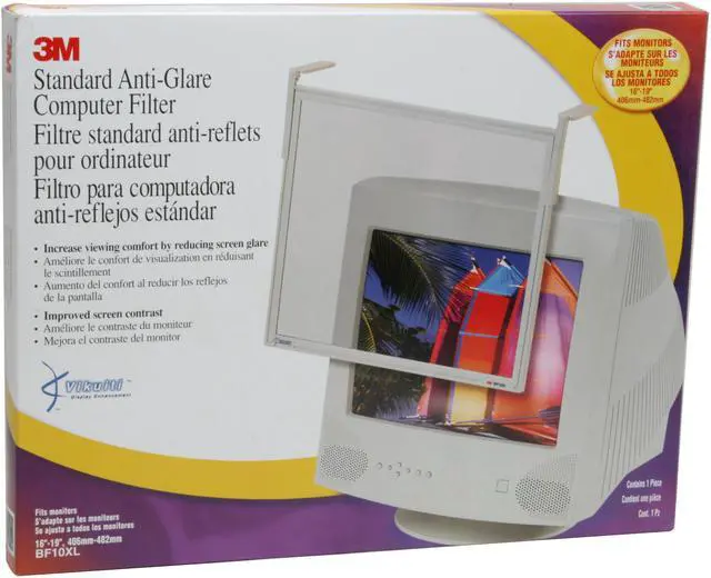 Alt view image 6 of 6 - 3M BF10XL Anti-Glare Computer Filter For 16"-19" CRT/17"-18" LCD monitor