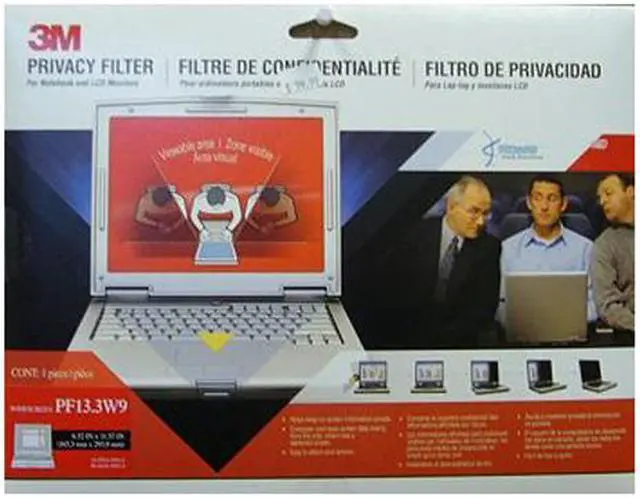 Main image of 3M PF13.3W9 13.3" Privacy Screen Filter for Widescreen LCD