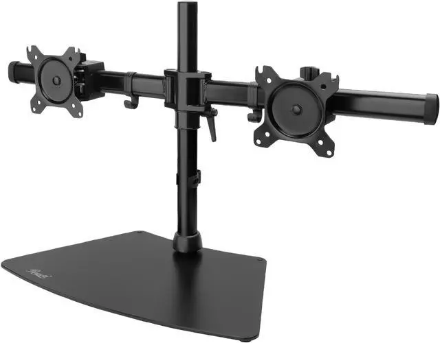 Main image of Rosewill RMS-19001 Dual Desk Stand, Supports 15" - 27" LCD/LED Display VESA75/100, Tilt +/- 15 degree, Swivel 180 degree, Rotate 360 degree, Max. Load 17.6lbs. per monitor