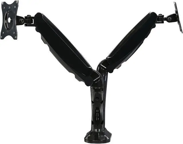 Alt view image 3 of 6 - Rosewill RMS-16002 - Dual Monitor Gas Spring Arm Desk Mount, LCD Screens 13" - 27", VESA: 75 / 100mm, Tilt: +90 / -45 deg., Swivel: 180 deg., Rotate: 360 deg., Max. Load: 13.2 lbs. (Per arm)