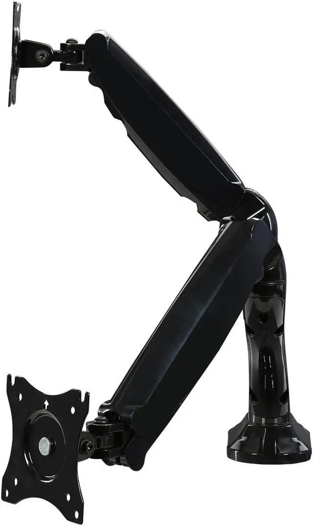 Alt view image 5 of 6 - Rosewill RMS-16002 - Dual Monitor Gas Spring Arm Desk Mount, LCD Screens 13" - 27", VESA: 75 / 100mm, Tilt: +90 / -45 deg., Swivel: 180 deg., Rotate: 360 deg., Max. Load: 13.2 lbs. (Per arm)