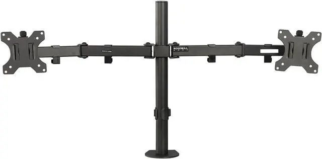 Alt view image 2 of 5 - Rosewill RMS-17001 13" to 32" Dual Arm Desk Mount - Max. Load 17.6 lbs., Swivel and Rotate, VESA 75x75, 100x100mm, Black, Compatible with Samsung, Vizio, Sony, Panasonic, LG and Toshiba TV
