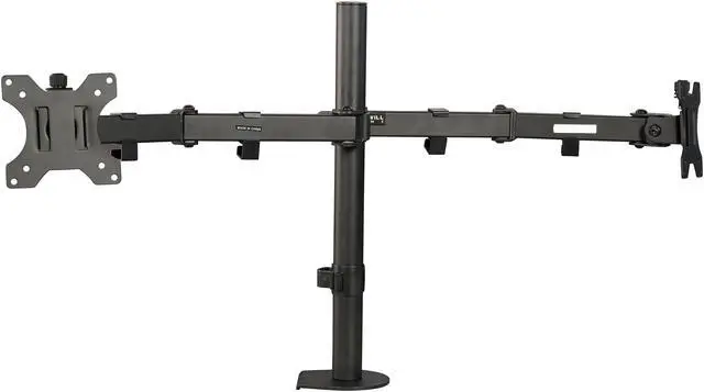 Alt view image 3 of 5 - Rosewill RMS-17001 13" to 32" Dual Arm Desk Mount - Max. Load 17.6 lbs., Swivel and Rotate, VESA 75x75, 100x100mm, Black, Compatible with Samsung, Vizio, Sony, Panasonic, LG and Toshiba TV