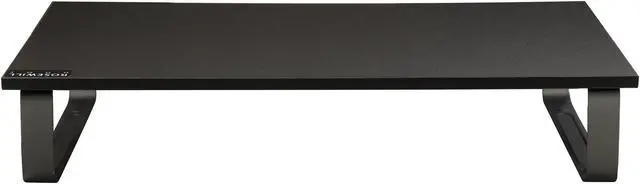 Alt view image 5 of 7 - Rosewill Desk Riser / Computer Monitor Stand with Wood Top and Metal Feet, Black Printer Stand - Desk Shelf Monitor Riser Desktop Organizer with Keyboard Storage Space, RMS10