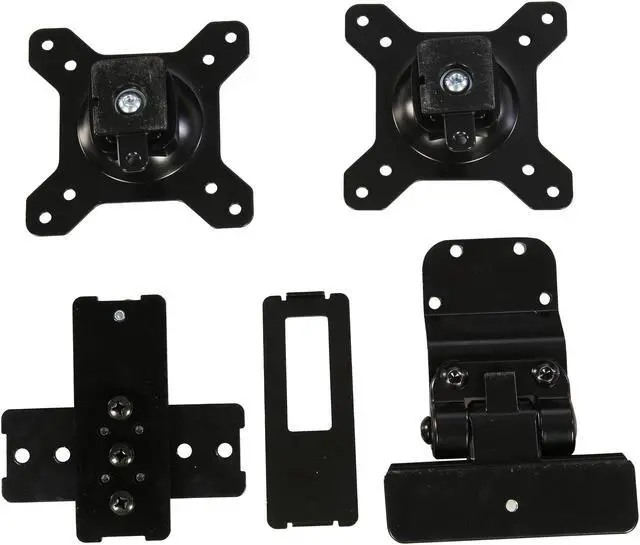 Alt view image 7 of 9 - Rosewill RMS-17003 Dual Monitor Mount Sit Stand Desk Mount Height Adjustable Standing Desk Workstation for Screens up to 24''