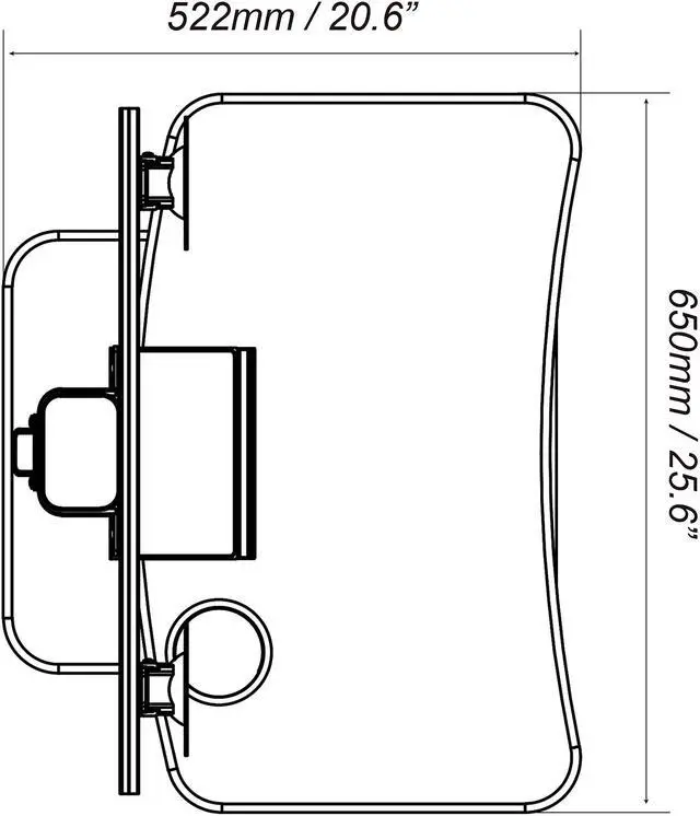 Alt view image 9 of 9 - Rosewill RMS-17004 Dual Monitor Stand Height Adjustable Desk, Standing Desk Converter, Sit Stand Desk Riser for Screens up to 24"
