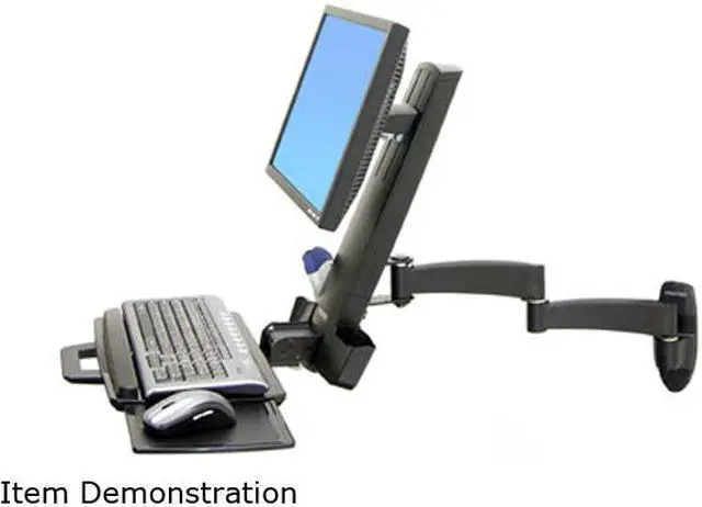 Alt view image 2 of 2 - ERGOTRON 45-230-200 200 Series Black Telescoping Combo Arm