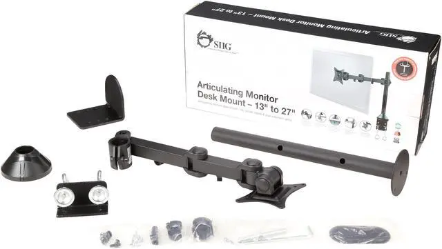 Alt view image 2 of 2 - SIIG CE-MT0P11-S1 Articulating Monitor Desk Mount – 13" to 27"