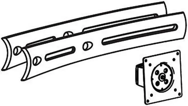 Main image of Ergotron 97-446-200 DS100 Crossbar Extender, Short