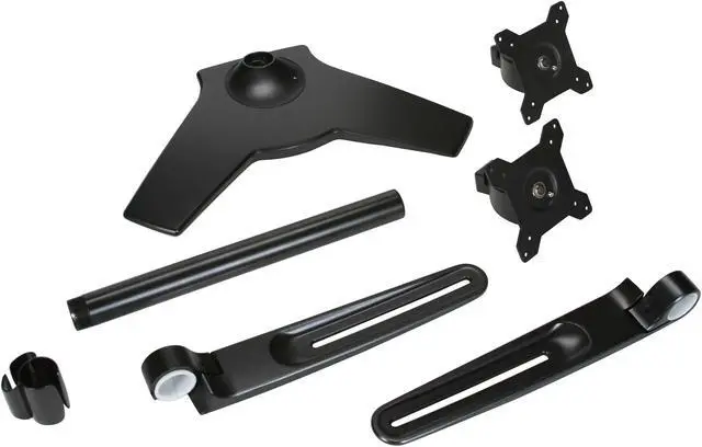 Alt view image 8 of 10 - Planar 997-5253-00 Black Dual Monitor Stand for LCD Displays