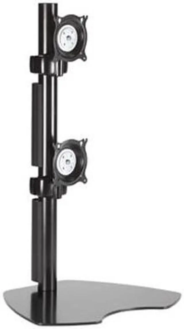 Alt view image 2 of 2 - CHIEF KTP230B Flat Panel Dual Vertical Monitor Table Stand