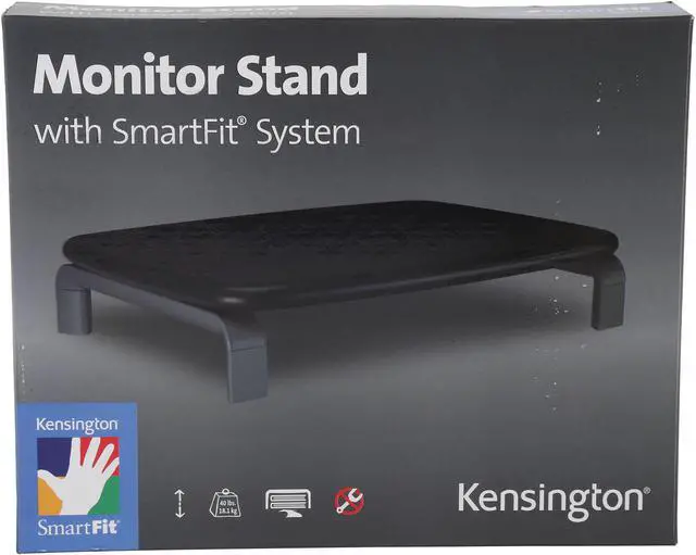 Alt view image 5 of 5 - Kensington K60087 Monitor Stand with SmartFit System, 11 1/2 x 9 x 5, Black/Gray