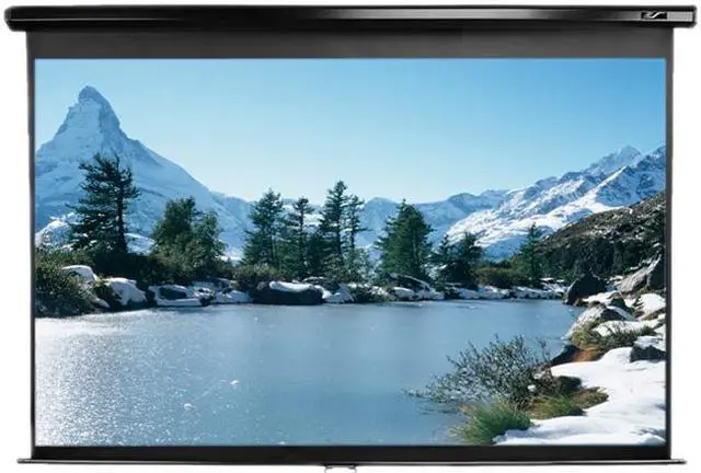 Alt view image 2 of 2 - Elitescreens Manual Ceiling/Wall Mount Manual Pull Down Projection Screen (80" 16:9 AR) (MaxWhite) M80UWH