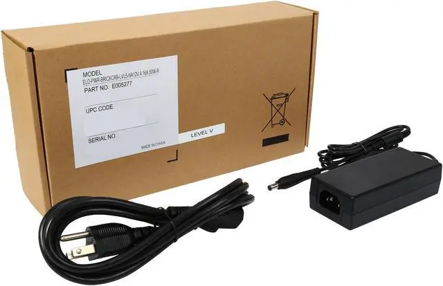 Alt view image 5 of 5 - Elo E005277 12V DC Power Brick and Cable Kit - power adapter - 50 Watts