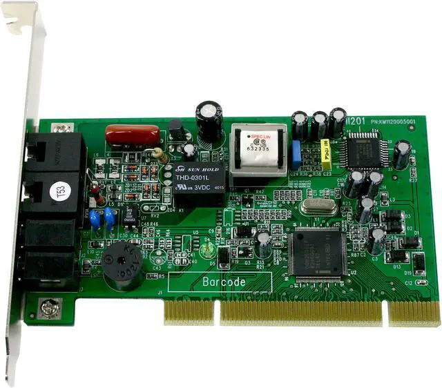 Alt view image 2 of 5 - Innocom IT-MI201 Data/Fax/Voice PCI Modem 56Kbps PCI Bus (Plug & Play) V.92 and earlier ITU standards, Bell 103, Bell 212