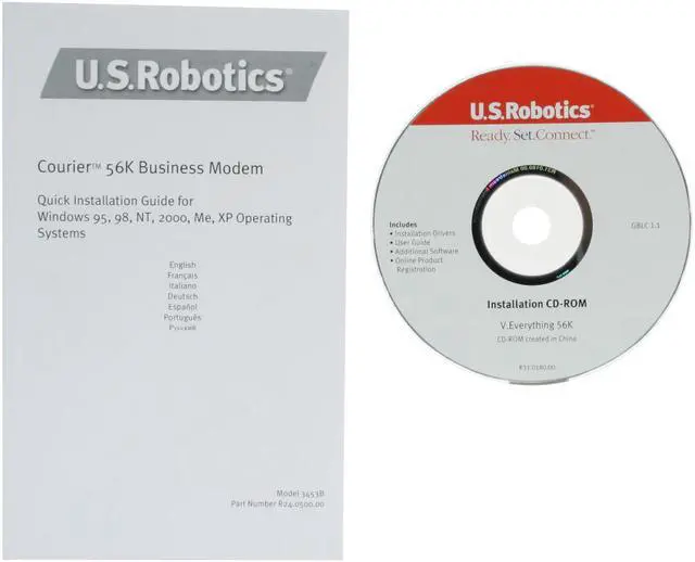 Alt view image 7 of 8 - U.S. Robotics USR3453C Courier Global Business Modem 56Kbps RS-232 (Serial Port)