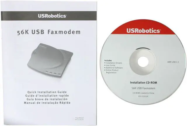 Alt view image 8 of 9 - U.S. Robotics USR5633B Faxmodem 56Kbps USB Compatible with USB version 1.1 or 2.0 Up to 56 Kbps downloads with ITU V.90 and V.92 ITU V.34 up to 33.6 Kbps Compatible with ITU and Bell standards down to 300 bps V.80 video conferencing support