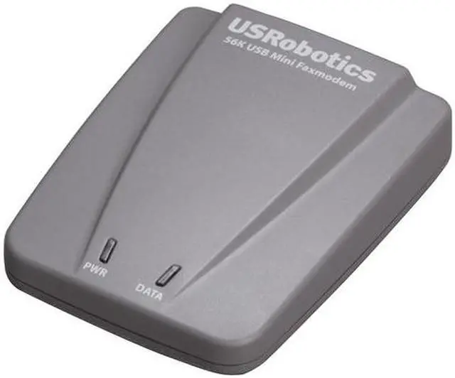 Main image of U.S. Robotics USR5635 Mini Faxmodem 56Kbps USB Data: V.92, V.90, V.34, V.32bis, V.32, V.22bis, V.22, V.23, and V.21 Data Error Control/Compression: V.42/V42bis and MNP2-4/5 Fax: EIA 578 (Class 1) with V.17, V.29, V.27ter, Group 3