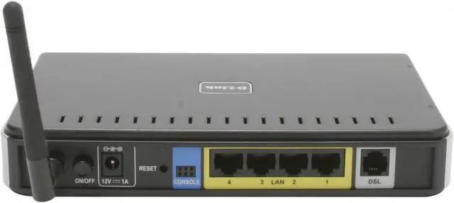 Alt view image 3 of 6 - D-Link DSL-2640B ADSL2/2+ Modem with Wireless Router 24Mbps Downstream, 3.5Mbps Upstream ADSL Port (RJ-11) 4 x 10/100 Ethernet Port (RJ-45) ADSL Standards: Multi-mode  Full-rate ANSI T1.413 Issue 2  ITU-T G.992.1 (G.dmt) Annex A/C/I  ITU-T
