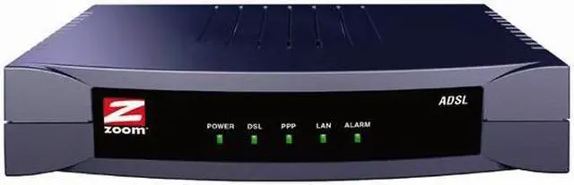 Main image of Zoom 5615-02-00BG ADSL 2/2+ Bridge Modem 24Mbps Downstream, 1Mbps Upstream Ethernet Port Compliant with ADSL standards: - Full-rate ANSI T1.413 Issue 2, G.hs (G.994.1) and ITU G.dmt (G.992.1) standards Splitterless G.lite (G.992.2) specific