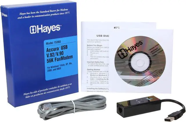 Alt view image 6 of 6 - Zoom H08-15360-G Hayes V.92 External USB "World Approved" Modem 56Kbps USB Data: V.92, V.90, V.34, V.32bis, V.22, V.23, V.21, Bell 103/212A
Compression: V.44, V.42bis, MNP5
Error Control: V.42, MNP2-4
Hayes AT and extended AT command set co