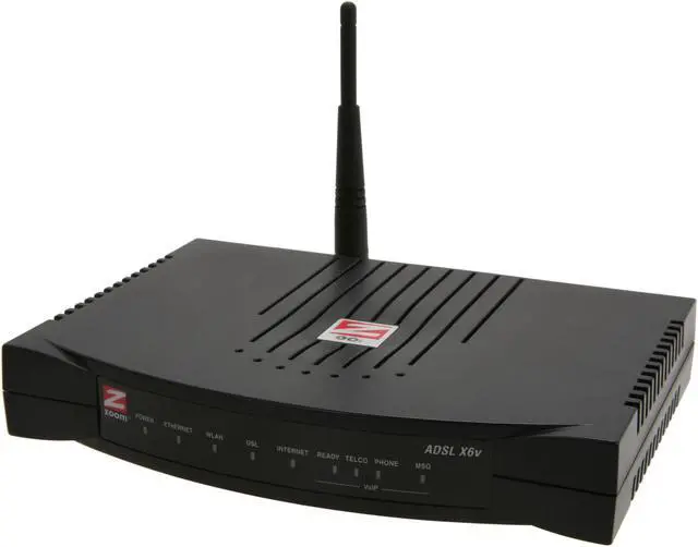 Main image of Zoom 5697-00-00F ADSL 2/2+ Modem/Wireless Router/Firewall/4-port Switch plus VoIP Adapter 24Mbps Downstream, 3.5Mbps Upstream Ethernet Port