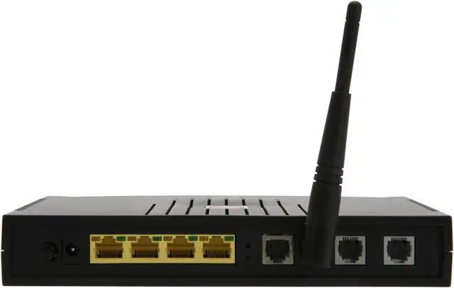Alt view image 4 of 5 - Zoom 5697-00-00F ADSL 2/2+ Modem/Wireless Router/Firewall/4-port Switch plus VoIP Adapter 24Mbps Downstream, 3.5Mbps Upstream Ethernet Port