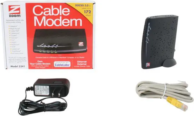 Alt view image 6 of 6 - Zoom 5341-02-00G Cable Modem Ethernet Port DOCSIS 3.0