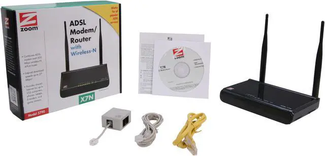 Alt view image 5 of 5 - Zoom 5790-00-00AG ADSL Wireless-N Modem/Router with 4 Ethernet ports, ADSL/ADSL 2/ADSL 2+ Standards