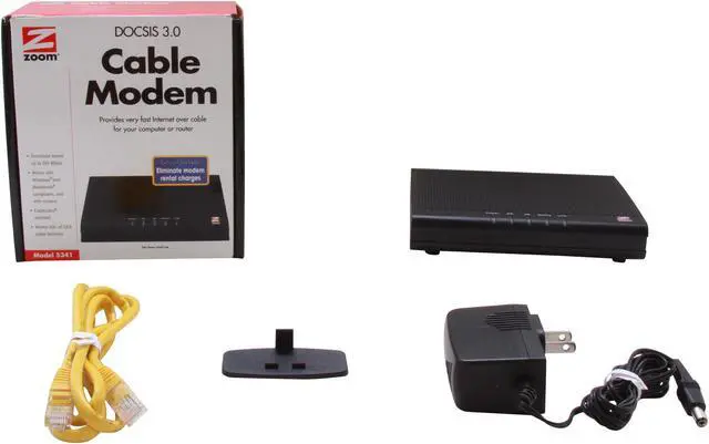Alt view image 5 of 5 - Zoom 5341-00-00J 5341 Docsis 3.0 Cable Modem Ethernet Port DOCSIS 3.0