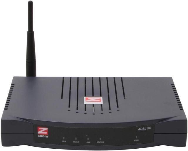 Alt view image 2 of 5 - Zoom 5590 X6 ADSL 2/2+Modem+Wireless AP+Router+Firewall+4p Switch Maximum downstream rate of 8 Mbps (ADSL), or 24 Mbps (ADSL 2+) Maximum upstream rate of 896 Kbps (ADSL), or 1024 Kbps (ADSL 2+) Wireless 802.11: Up to 54 Mbps wireless data r