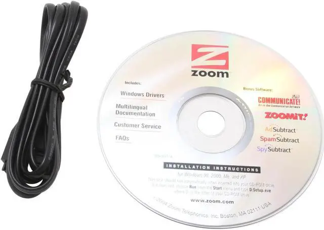 Alt view image 4 of 5 - Zoom Telephonics 3075 PC Card Plus 56K Fax Modem