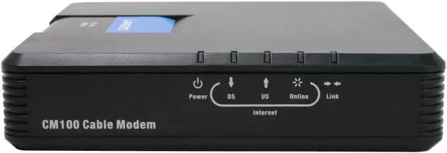 Alt view image 4 of 7 - LINKSYS CM100 Cable Modem with USB and Ethernet Connections Ethernet Port DOCSIS 1.0, DOCSIS 1.1 Certified, DOCSIS 2.0 Certified, IEEE 802.3, IEEE 802.3u, USB1.1