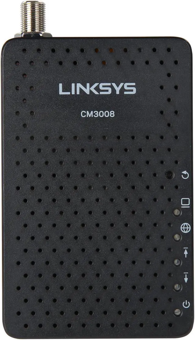 Alt view image 2 of 7 - LINKSYS CM3008-RM-B Docsis 3.0 Cable Modem (8x4 Bonded Channels) (Certified Refurbished) 1 x Gigabit Ethernet DOCSIS 1.1 Certified 
DOCSIS 2.0 Certified 
DOCSIS 3.0 Certified