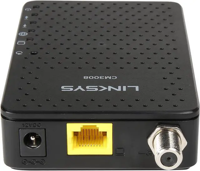 Alt view image 6 of 7 - LINKSYS CM3008-RM-B Docsis 3.0 Cable Modem (8x4 Bonded Channels) (Certified Refurbished) 1 x Gigabit Ethernet DOCSIS 1.1 Certified 
DOCSIS 2.0 Certified 
DOCSIS 3.0 Certified