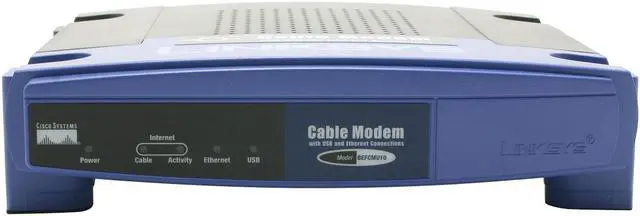 Alt view image 2 of 5 - LINKSYS BEFCMU10 10/100Base-T Cable Modem with USB and Ethernet Connections