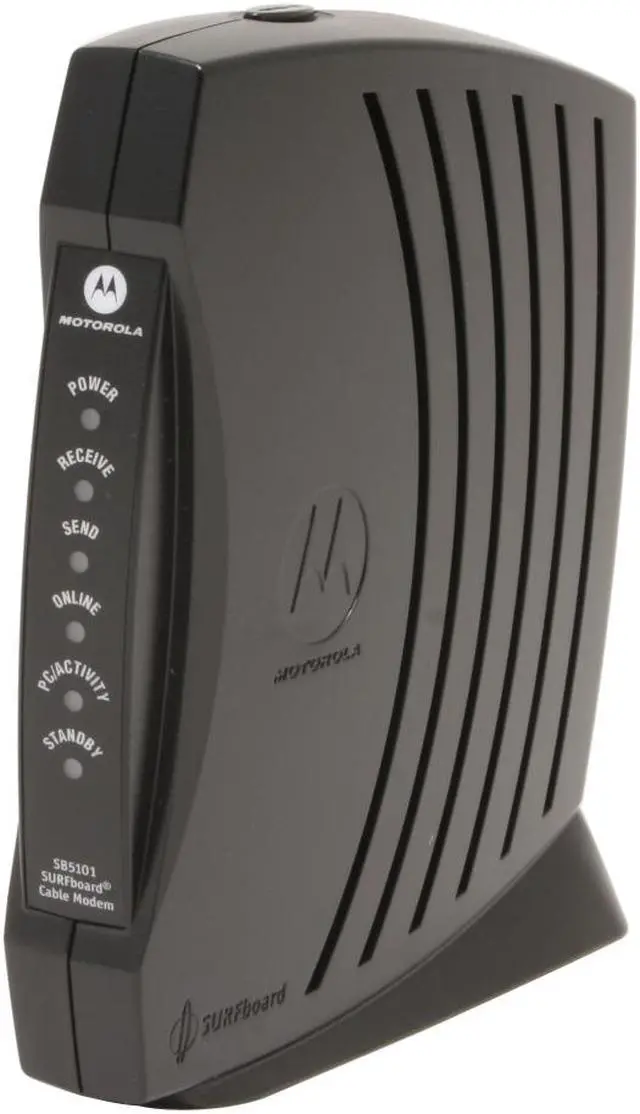 Alt view image 2 of 6 - MOTOROLA SURFboard SB5101 Cable Modem 38Mbps Downstream, 30Mbps Upstream USB and Ethernet 10/100Base-T DOCSIS 2.0/1.1