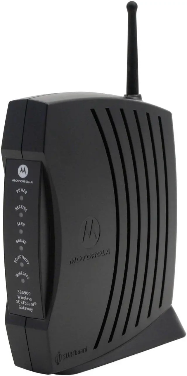 Alt view image 2 of 6 - MOTOROLA SBG900 Wireless Cable Modem Gateway 38Mbps Downstream, 30Mbps Upstream USB, Ethernet 10/100Base-T (auto sensing) IEEE 802.11; IEEE 802.11b/g; IEEE 802.3; IEEE 802.3u