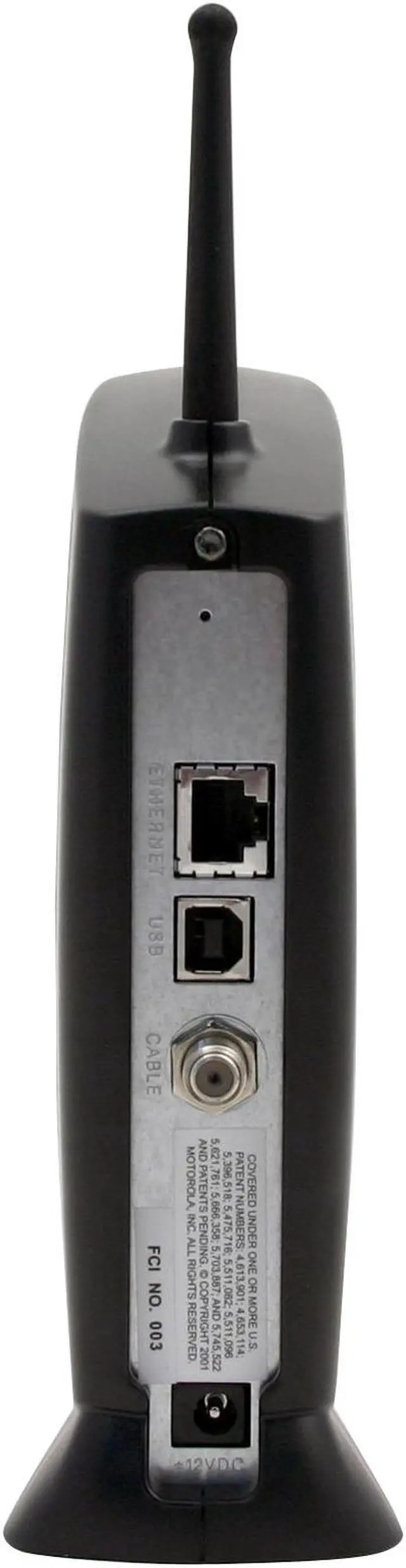 Alt view image 4 of 6 - MOTOROLA SBG900 Wireless Cable Modem Gateway 38Mbps Downstream, 30Mbps Upstream USB, Ethernet 10/100Base-T (auto sensing) IEEE 802.11; IEEE 802.11b/g; IEEE 802.3; IEEE 802.3u