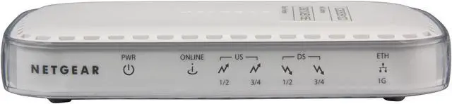 Alt view image 2 of 5 - NETGEAR CMD31T-100NAS High Speed Cable Modem - DOCSIS 3.0 Ethernet Port