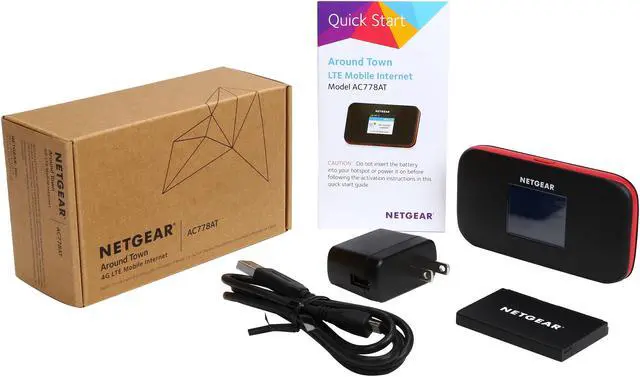 Alt view image 8 of 8 - Netgear AC778AT-100NAS Around Town Mobile Internet - Retail Packaging - Black