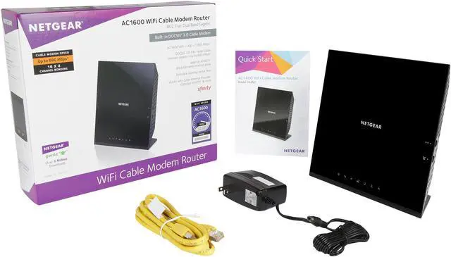 Alt view image 6 of 7 - NETGEAR AC1600 (16x4) WiFi Cable Modem Router Combo DOCSIS 3.0 Certified for Xfinity Comcast, Time Warner Cable, Cox, More  (C6250)