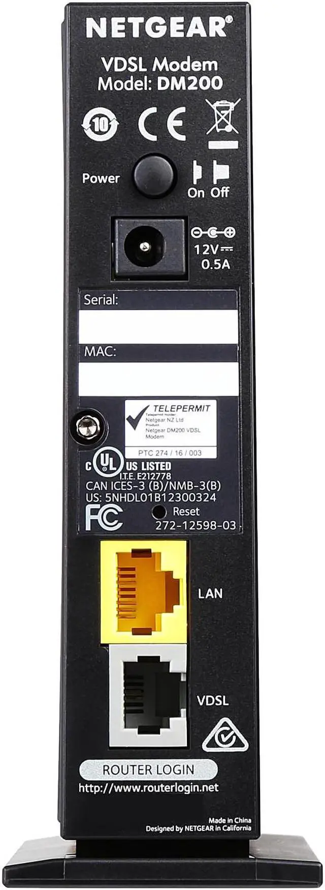 Alt view image 4 of 6 - NETGEAR DM200 Broadband High-Speed DSL (VDSL / ADSL) Modem